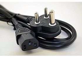 3 Pin Power Supply Cord Cable for Desktop, Monitors, Printer