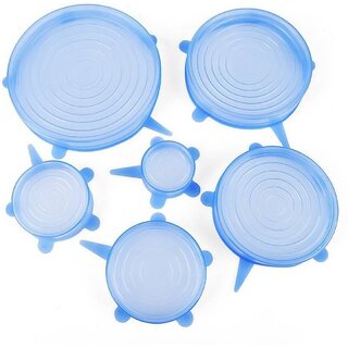 Microwave Silicone Stretch Reuseable Flexible Covers For Rectangle Round  Square Bowls Dishes Plates