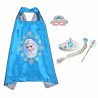 Kaku Fancy Dresses Fairy Tale Princess Elsa Robe with Accessories For Girls - 3-8 Years Kaku Fancy Dresses Fairy Tale Princess Elsa Robe with Accessories For Girls - 3-8 Years