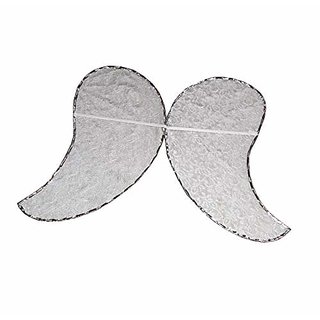 Kaku Fancy Dresses Fairy Angel Wings for Kids/White Angel Wings for Girls - Pack of 1