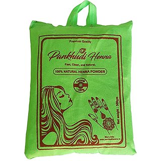 Pankhudi Henna Pure and Natural Triple Filtered Henna Powder (500gm)