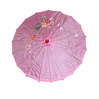 Kaku Fancy Dresses Japanese Umbrella Accessor for Costume/ Wedding Dance and Decoration Prop - Light Pink