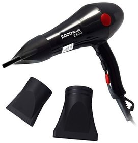 Heavy Duty Professional Hair Dryer- Hot and Cold Both Function- 2000 watt (Black)