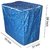 Fabfurn Semi Automatic Washing Machine Cover in 3D Square Design Blue Color (Suitable for 6 kg, 6.5 kg, 7 kg)