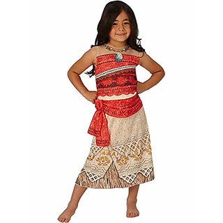Kaku Fancy Dresses Cartoon Character Princess Moana Costume for Girls