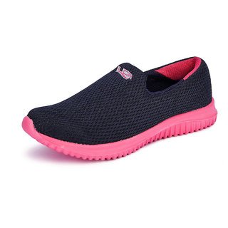 Lancer Women s Navy Blue Pink Sports Walking Shoes