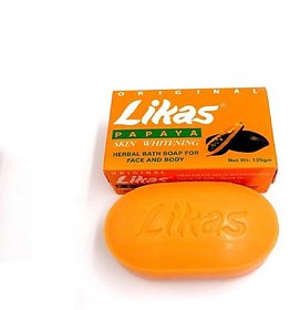 Likas Papaya Herbal Soap Skin Whitening Soap 1Pc  (135 g)
