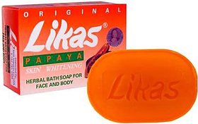 Likas Papaya Herbal Soap, Skin Whitening Soap  (135 g)