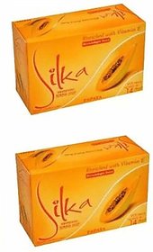 SILKA Herbal Whitening Soap(Pack Of 2)