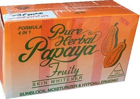 Pure Herbal Papaya Soap For Pore Minimising