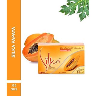 SILKA WHITENING HERBAL SOAP WITH PAPAYA (135 g) SILKA WHITENING HERBAL SOAP WITH PAPAYA (135 g)