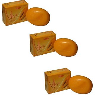                       Silka Papaya Fairness Soap (Made in Philippines)Pack Of 3                                              