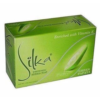                       Silka Green Papaya Whitening Soap 135 gm                                              