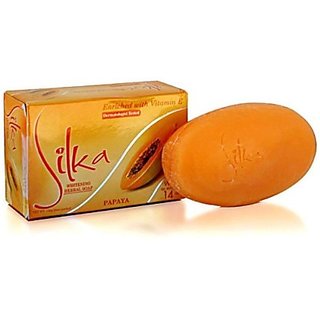 Silka PAPAYA WHITENING SOAP 135g Silka PAPAYA WHITENING SOAP 135g