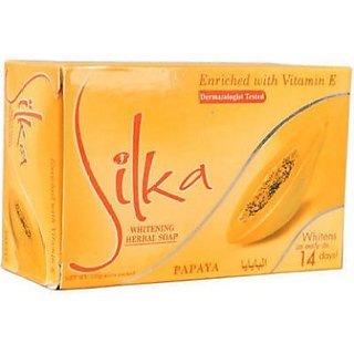                       Silka papaya Herbal Queue Whitening soap  (135 g)                                              