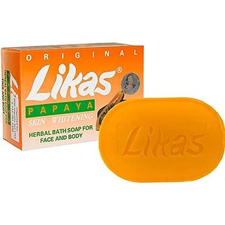Original Likas Papaya Skin Whitening Herbal Soap 135g - One Large Bar Original Likas Papaya Skin Whitening Herbal Soap 135g - One Large Bar