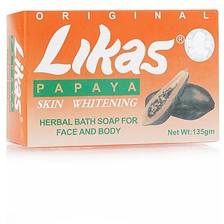Likas Papaya Soap Herbal 135 gm Pack of 3 Likas Papaya Soap Herbal 135 gm Pack of 3