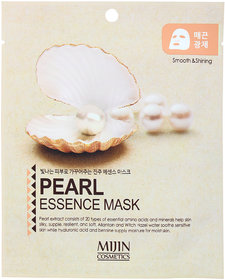 Mijin Cosmetics Pearl Essence Mask With Pearl Extract And Minerals For All Skin Types, Pack of 1