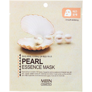 Mijin Cosmetics Pearl Essence Mask With Pearl Extract And Minerals For All Skin Types, Pack of 1
