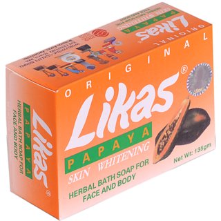 Likas Papaya Skin Whitening Herbal Soap 135g - One Large Bar Likas Papaya Skin Whitening Herbal Soap 135g - One Large Bar