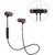 Wireless Magnetic In the Ear Headset With Mic Black