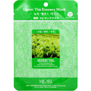 Mijin Cosmetics Green Tea Essence Mask For Tightening Open And Enlarged Pores, Pack of 1