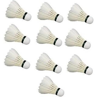Buy Feather Shuttle - White ( Pack of 10) Online @ ₹399 from ShopClues