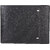 DAANKIE Men Black Original Leather RFID Wallet 8 Card Slot 2 Note Compartment