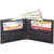 DAANKIE Men Black Original Leather RFID Wallet 8 Card Slot 2 Note Compartment