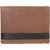 DAANKIE Men Brown Genuine Leather RFID Wallet 13 Card Slot 2 Note Compartment