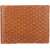DAANKIE Men Brown Genuine Leather RFID Wallet 3 Card Slot 2 Note Compartment