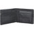 DAANKIE Men Black Pure Leather RFID Wallet 3 Card Slot 2 Note Compartment