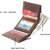 DAANKIE Men Brown Pure Leather RFID Wallet 9 Card Slot 2 Note Compartment