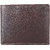 DAANKIE Men Brown Genuine Leather RFID Wallet 4 Card Slot 2 Note Compartment