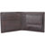 DAANKIE Men Brown Genuine Leather RFID Wallet 4 Card Slot 2 Note Compartment