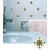 Jaamso Royals 21pcs Blue and Yellow Ceramic Tile Stickers Waterproof Floor , Kitchen Wall Sticker (30 x 60 CM)