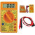 Stylopunk Digital Multimeter LCD AC DC Measuring Voltage Current Digital Multimeter (Yellow 2000 Counts)