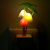 Stylopunk  Electric White Plastic Mushroom Shape Night Lamp With Bulb Attached (12 cm x 4 cm x 4 cm) - Set Of 2 (NTLP)