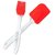 SNR Silicon Spatula and Pastry brush set for cake mixer decorating cooking glazing ( Random Color)
