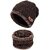 Navroop Unisex Woolen Beanie Cap Plus Muffler Scarf Set Warm,Snow Proof (Free Size, Assorted Color)