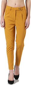 Avyanna Women's Mustard Lycra Cigarette Pants