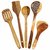 Pack Of 5 Kitchen Wooden Skimmer And Serving Spoons