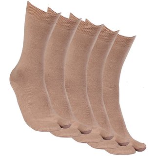 Alfa Ladies Super Thumb Fawn Color Socks (Pack of 5)
