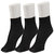 Nxt 2 Skin - Ladies Opaque Socks Black Ankle Length Stocking (Pack of 3)