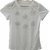 Women's White Semi- Short Sleeves Top with Pearl Work (Size - M)
