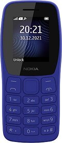 (Refurbished) Nokia 105SS Single SIM Original, Assorted - Excellent Condition, Like New