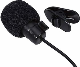 TSV Microphone Hands Free Mini Clip On Lapel Mic With 3.5mm Jack For Cameras Recorders, Compatible With All Smartphones