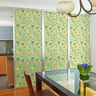                       Jaamso Royals Privacy Window Film Printed  for Front Door/Bathroom/Sidelight/Small Windows(200CM X 45CM)                                              