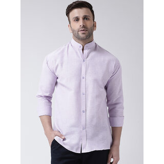                       Riag Men's Purple Regular Fit 100% Cotton Casual Shirts                                              