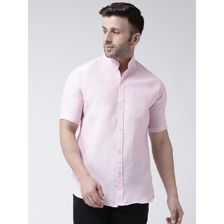                       Riag Men's Pink Regular Fit 100% Cotton Casual Shirts                                              